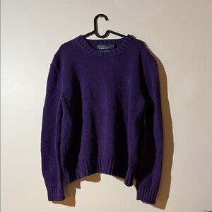 Ralph Lauren Deep Purple Crew Neck Sweater